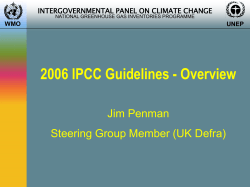 IPCC 2006 Guidelines for National Greenhouse Gas