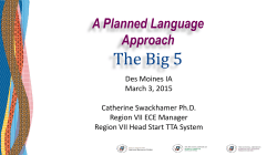 A Planned Language Approach The Big 5