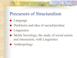 Structuralism - Home | University of Colorado