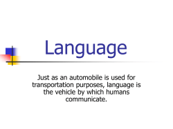 Language - California State University, Fullerton