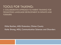 Tools for Talking: A Collaborative Approach to