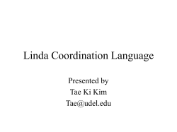 Linda Coordination Language