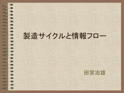 製造サイクルと情報フロー