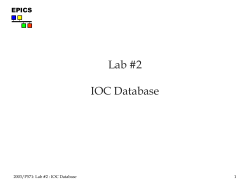 Lab #2: IOC Database