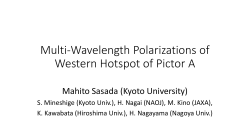 Pictor Aホットスポットの 多波長偏光観測