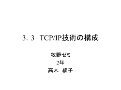 TCP/IP技術の構成
