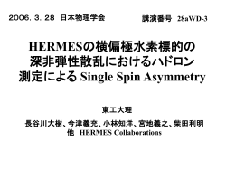 HERMESの横偏極水素標的の深非弾性散乱におけるハドロ