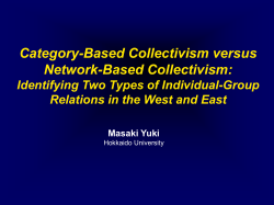 Category-Based Collectivism vs. Network