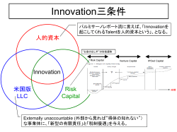 Innovation三条件