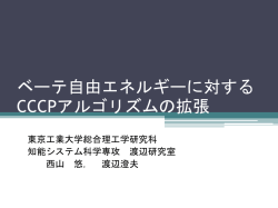 ベーテ自由エネルギーに対するCCCPアルゴリズムの 拡
