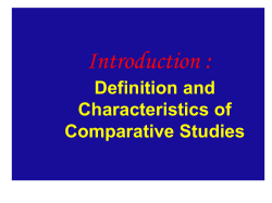 第一章 比较文学的定义、特点和研究对象