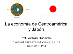 La economía centroamericana y Japón