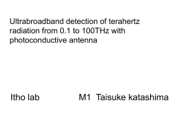 Ultrabroadband detection of terahertz radiation