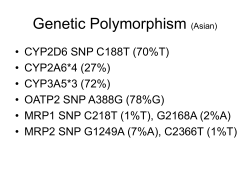 Genetic Polymorphism (Asian)