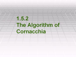 Cornacchia Algorithm
