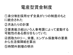電産型賃金制度 - 法政大学 藤村博之 WEBサイト