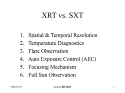 XRT vs. SXT: 1 resolution