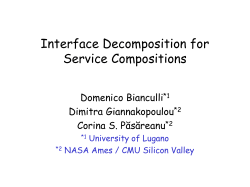 Interface Decomposition for Service Compositions