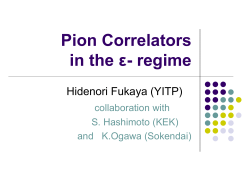 Pion Correlators in the ε