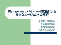 Flyingware : バイトコード 変換による