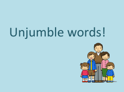 Unjumble words!