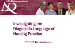 The Use of Standardized Nursing Languages to