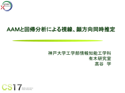 AAMにおけるパラメータの回帰分析による視線推定
