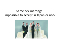 Same-sex marriage: Impossible to accept in Japan
