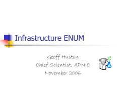 Implications of ENUM