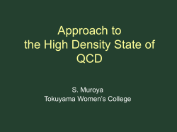 Approach to the high density state of QCD