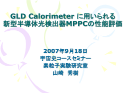 GLD Calorimeter に用いられる 新型