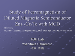 Study of Ferromagnetic Process of Magnetic