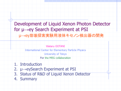 Development of Liquid Xenon Photon detector for