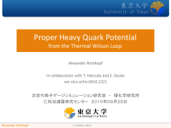 Proper Hevay Quark Potential from Lattice QCD