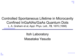Optical Property of Quantum Dots in Microcavity L.