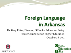 Foreign Language in Arkansas