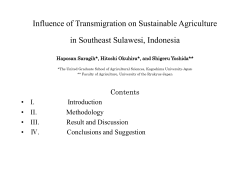 Influence of Transmigration on Sustainable