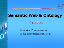 Semantic Web & Ontology