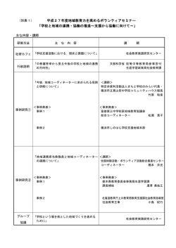 プログラム - 国立教育政策研究所