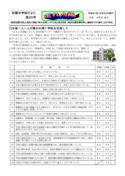 学校だより