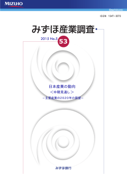 2015 No.5 日本産業の動向