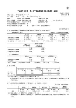 平成28年2月期 第3四半期決算短信〔日本基準〕（連結）