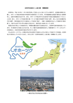 北見市地域おこし協力隊募集要項(238KBytes)