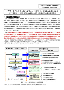 「スマートメンテナンスハイウェイ（SMH）」の取組み