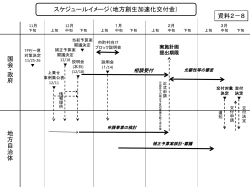 スケジュールイメージ（地方創生加速化交付金）