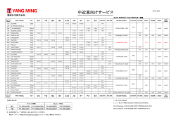 中近東向けサービス