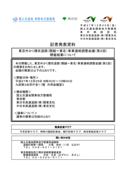東京外かく環状道路（関越～東名）事業連絡調整会議（第
