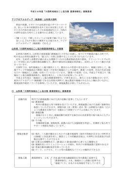 募集要項 - 川西町役場