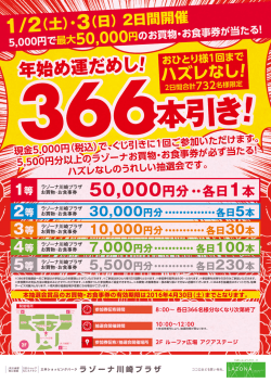 年始め運だめし - ラゾーナ川崎プラザ