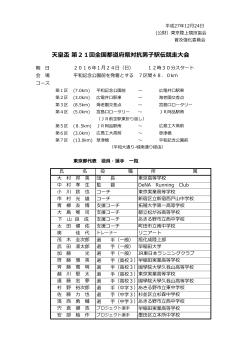 天皇盃 第21回全国都道府県対抗男子駅伝競走大会